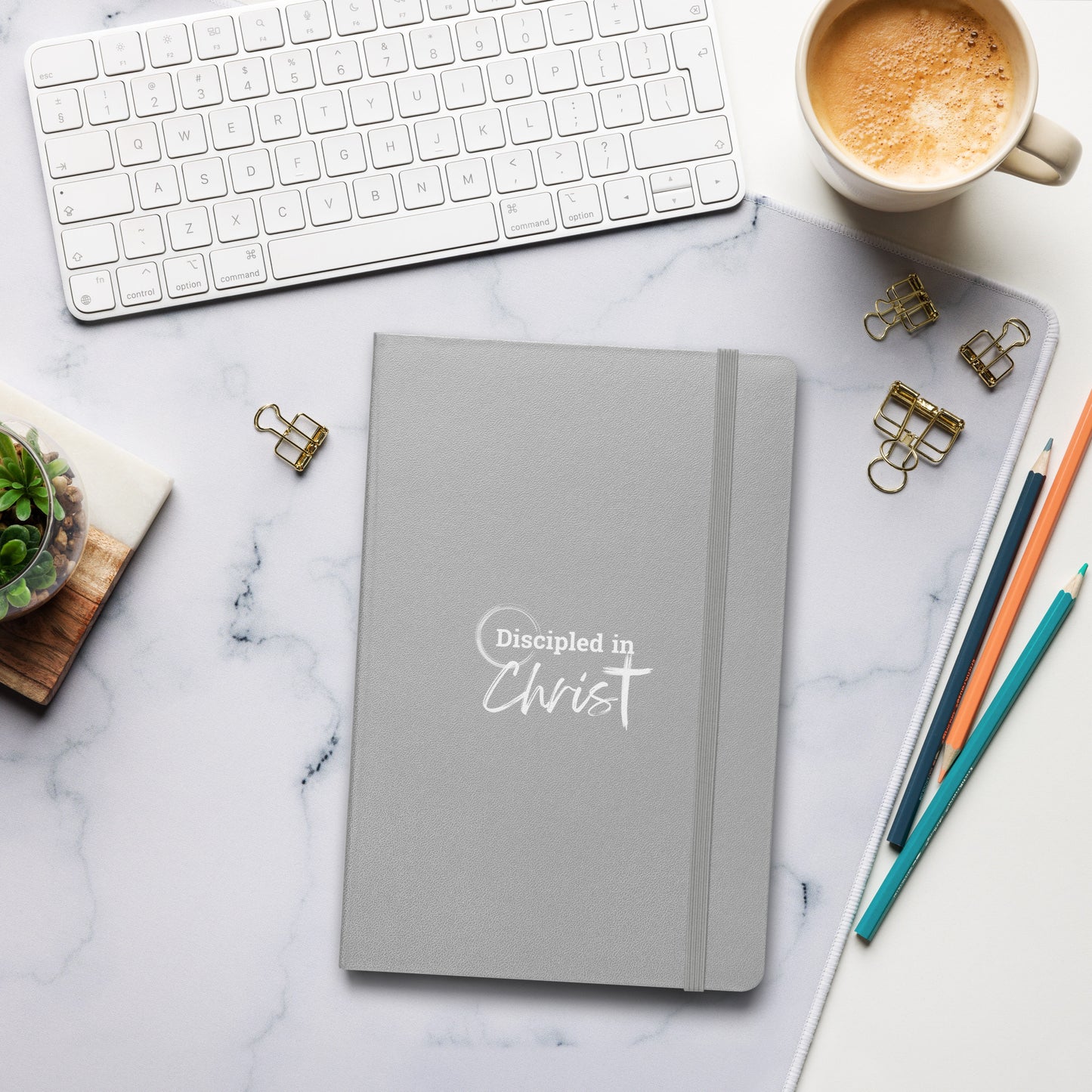 Hardcover bound notebook - Discipled In Christ